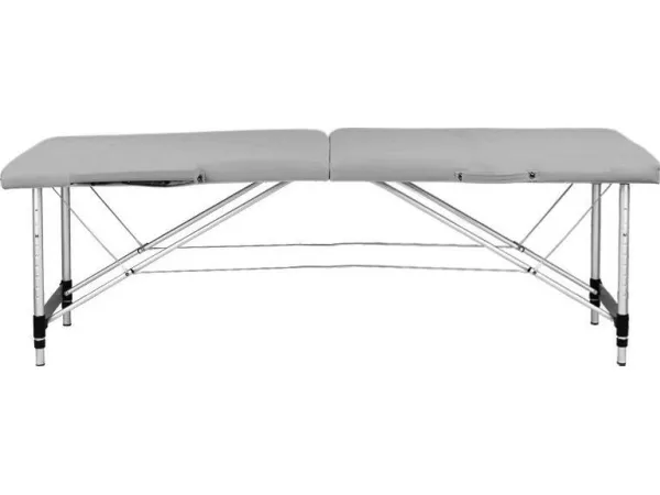 Activeshop sammenklappelig massagebriks ALUMINIUM COMFORT ACTIV FIZJO 2 SEGMENT GREY