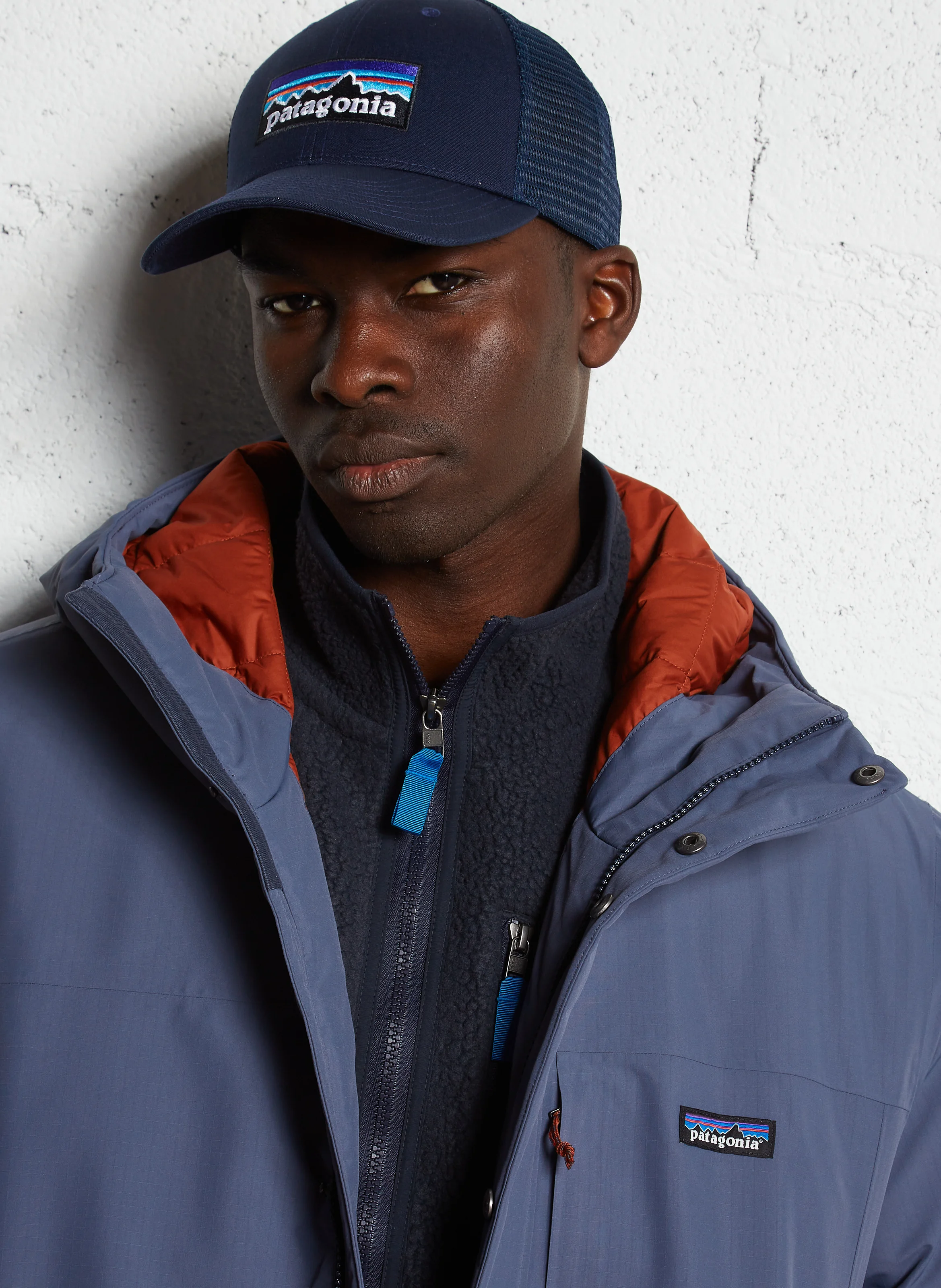 WINDSHADOW - Parka droite à capuche| Bleu