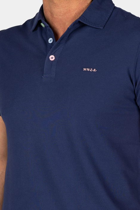 NZA blauwe heren polo