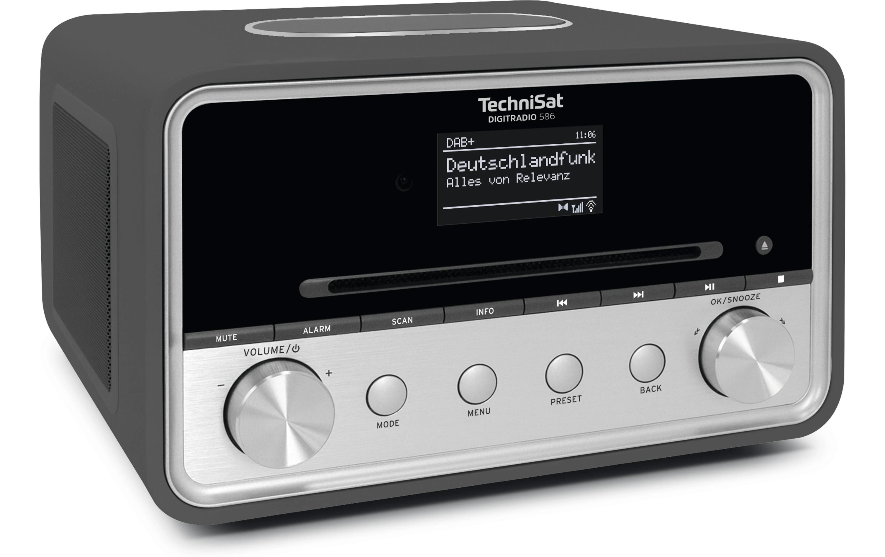DigitRadio 586 Anthrazit/Silber<br>Hybridradio mit Online-Streaming-Möglichkeit