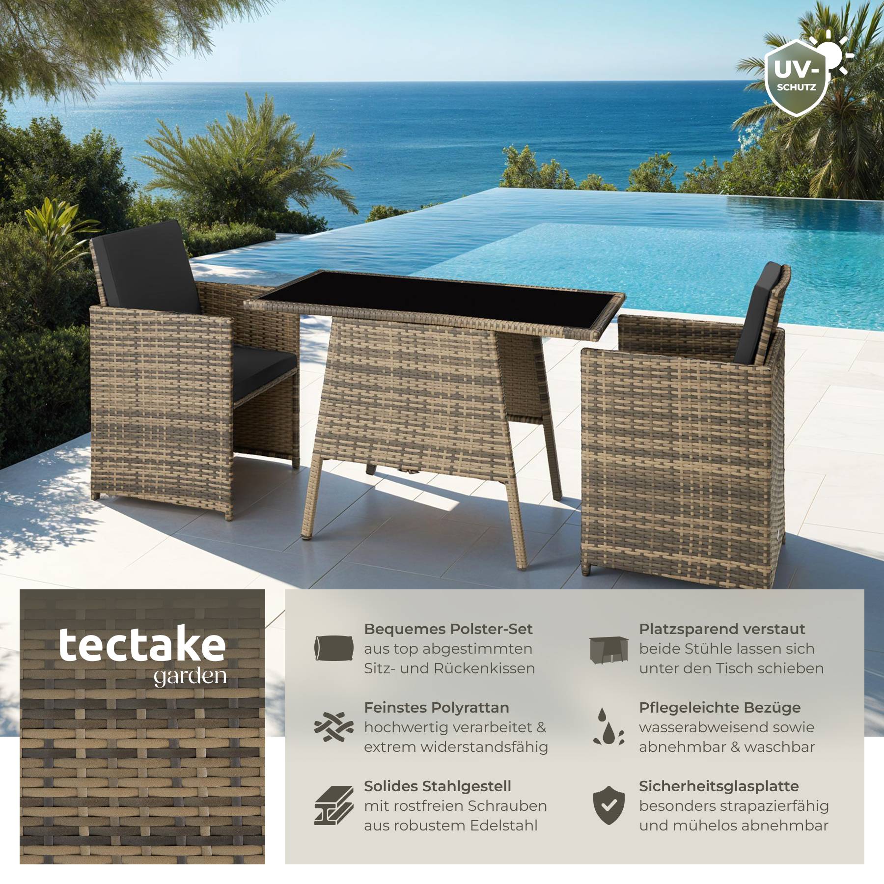 Rattan Sitzgruppe Lausanne