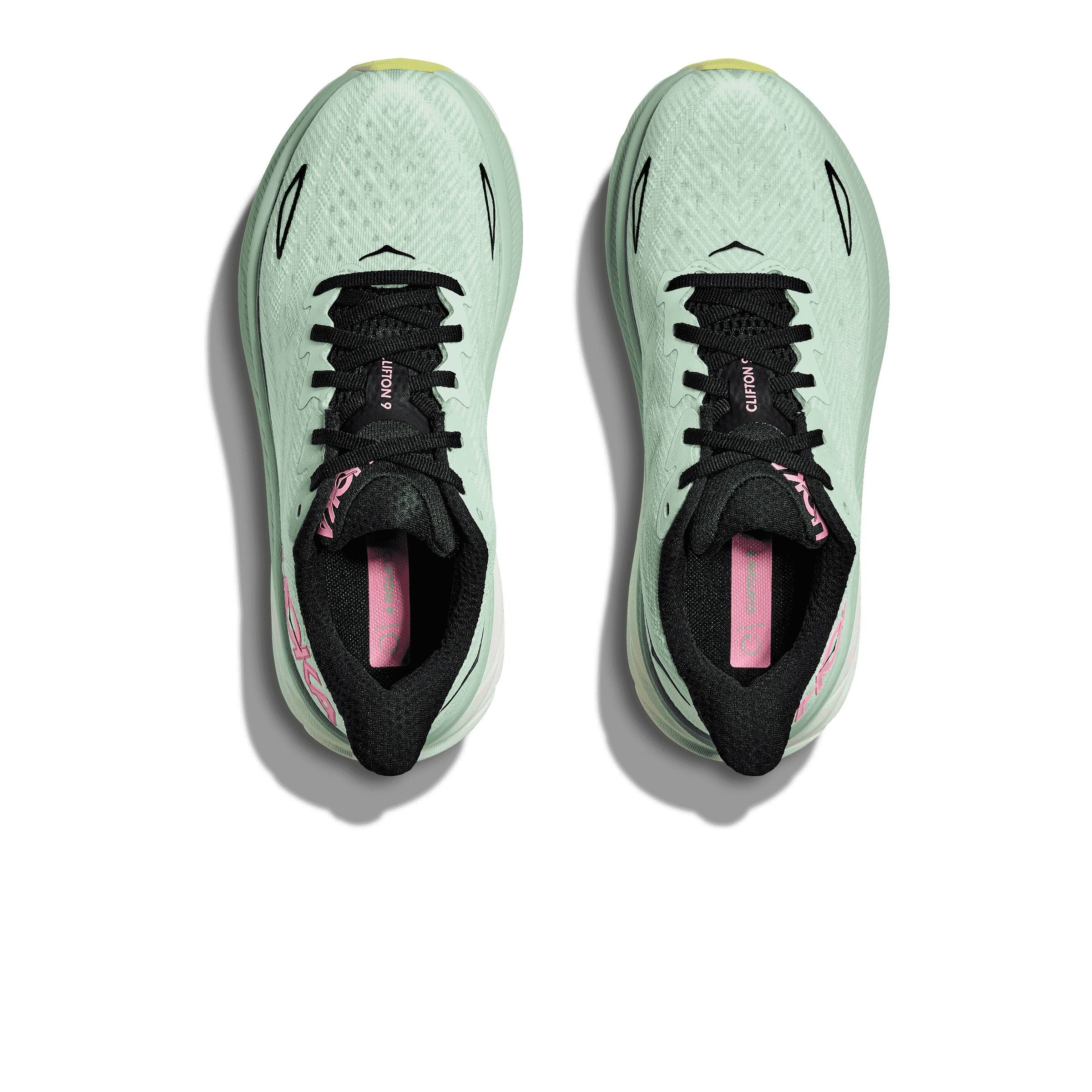 hoka clifton 9 loebesko dame 38 1127896 mint fluorite snow melt