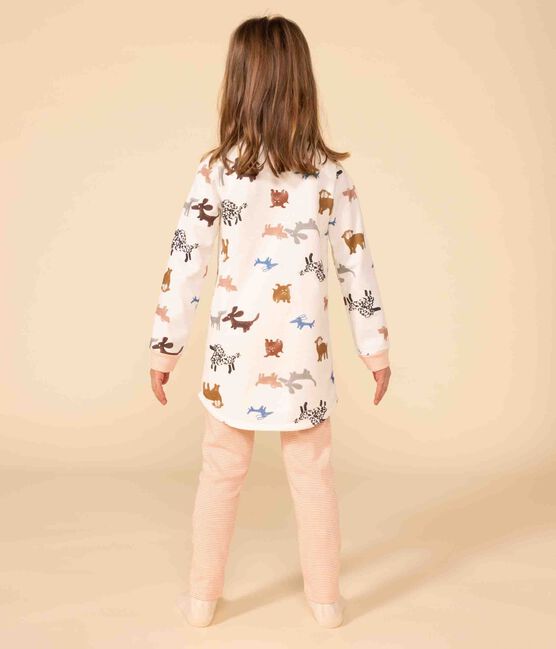Chemise de nuit chien petite fille en molleton