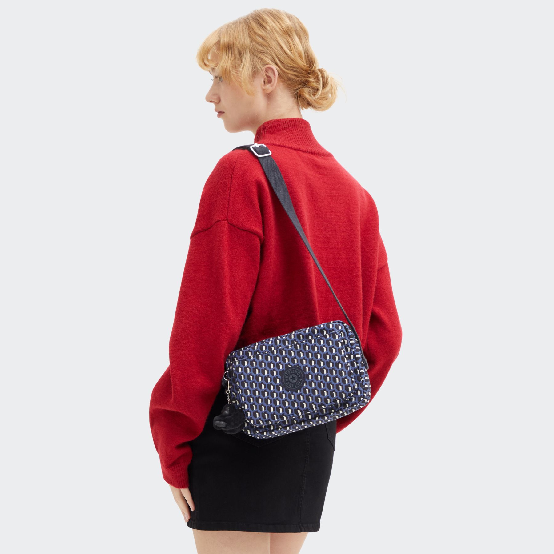 ABANU M Sac à Bandoulière de Taille Moyenne avec Sangle Réglable - 3D K Blue
