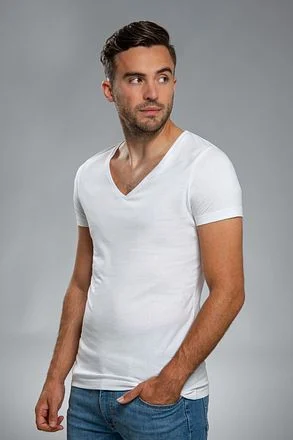 Suitable Vibamboru T-Shirt Diepe V-Hals Wit 2-Pack 3160 DeepV Bambo Vibamboru kopen
