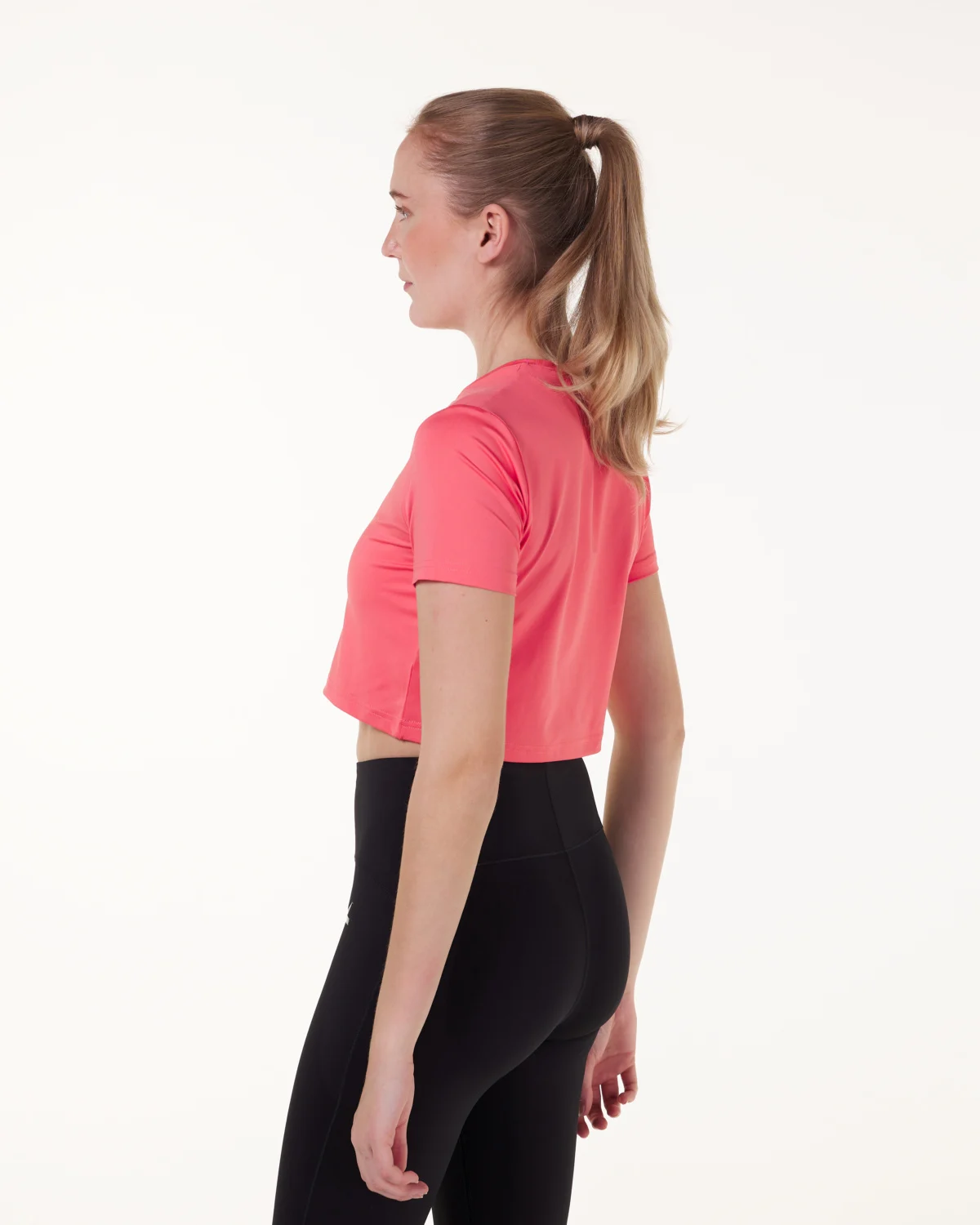 LEVITY Essential Crop T-shirt Pink Rose