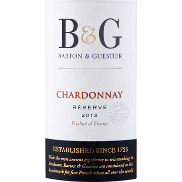 Barton & Guestier – Réserve – Chardonnay 6 x 750 ml