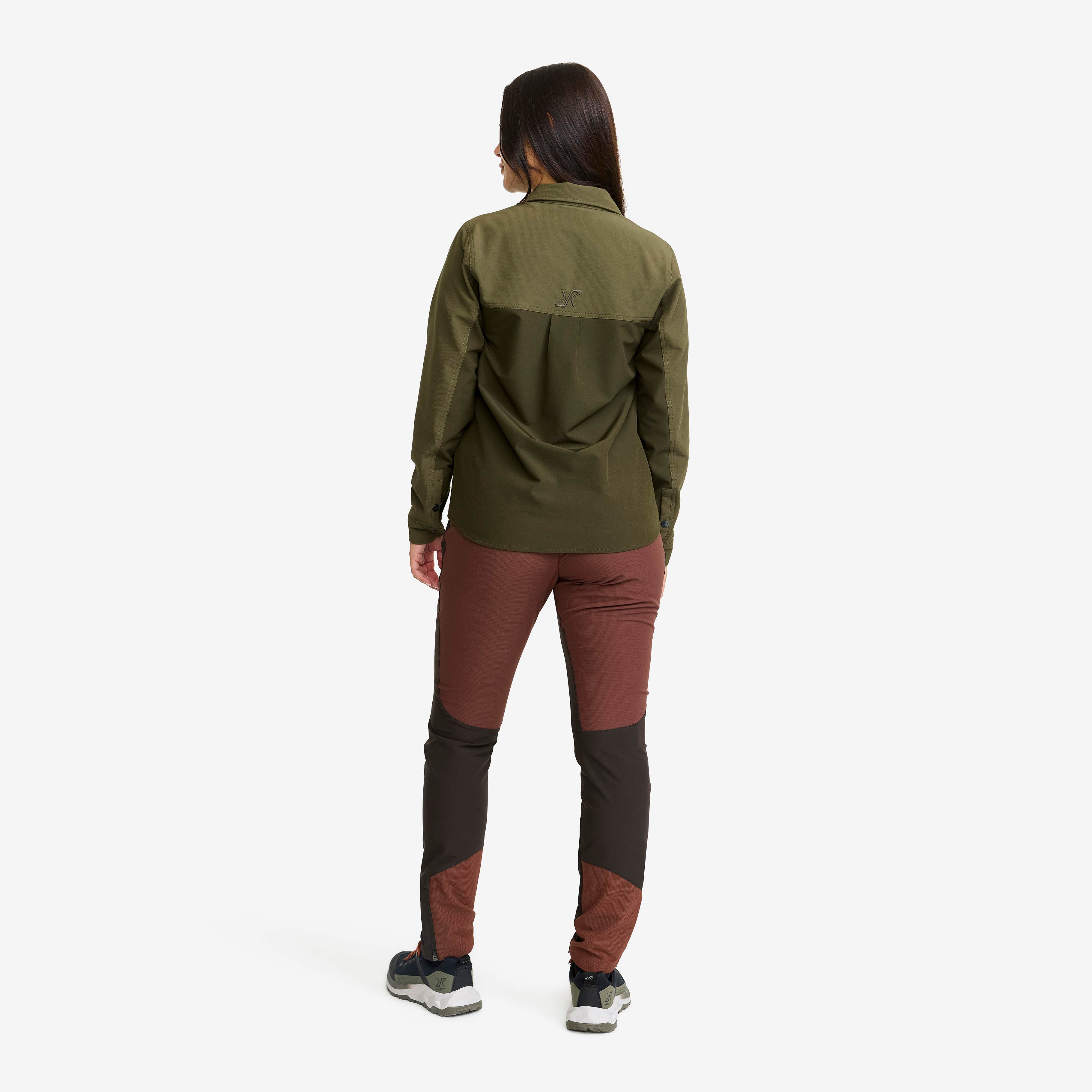 Ridge Half-zip Stretch Shirt Dame Grape Leaf/Forest Night