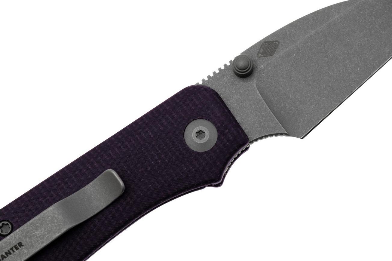 Civivi Baby Banter Wharncliffe C19068SC-2, Nitro-V, Purple Micarta, zakmes, Ben Petersen design