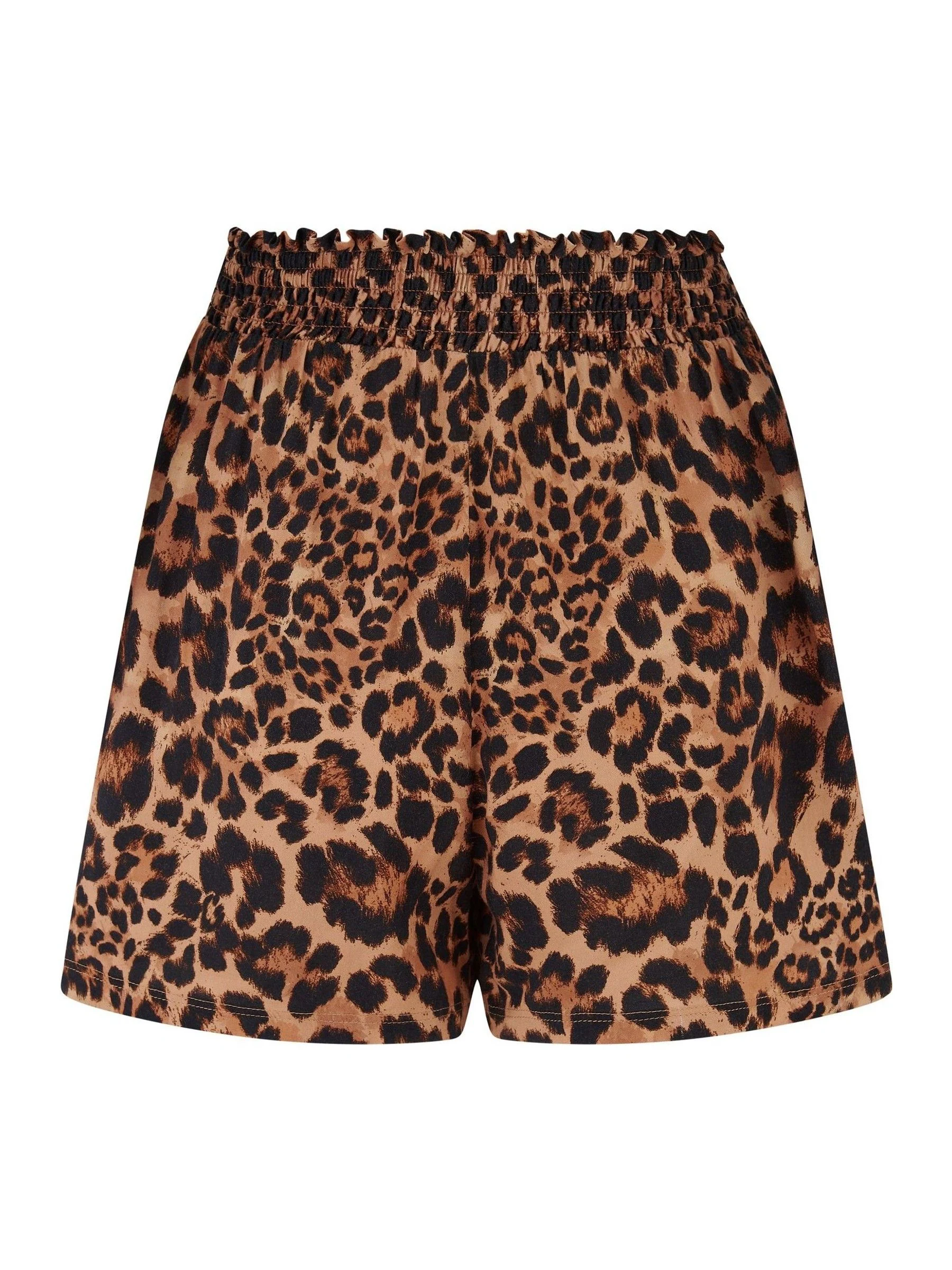 Luipaardprint - Pour Moi Viscose Beach Shorts