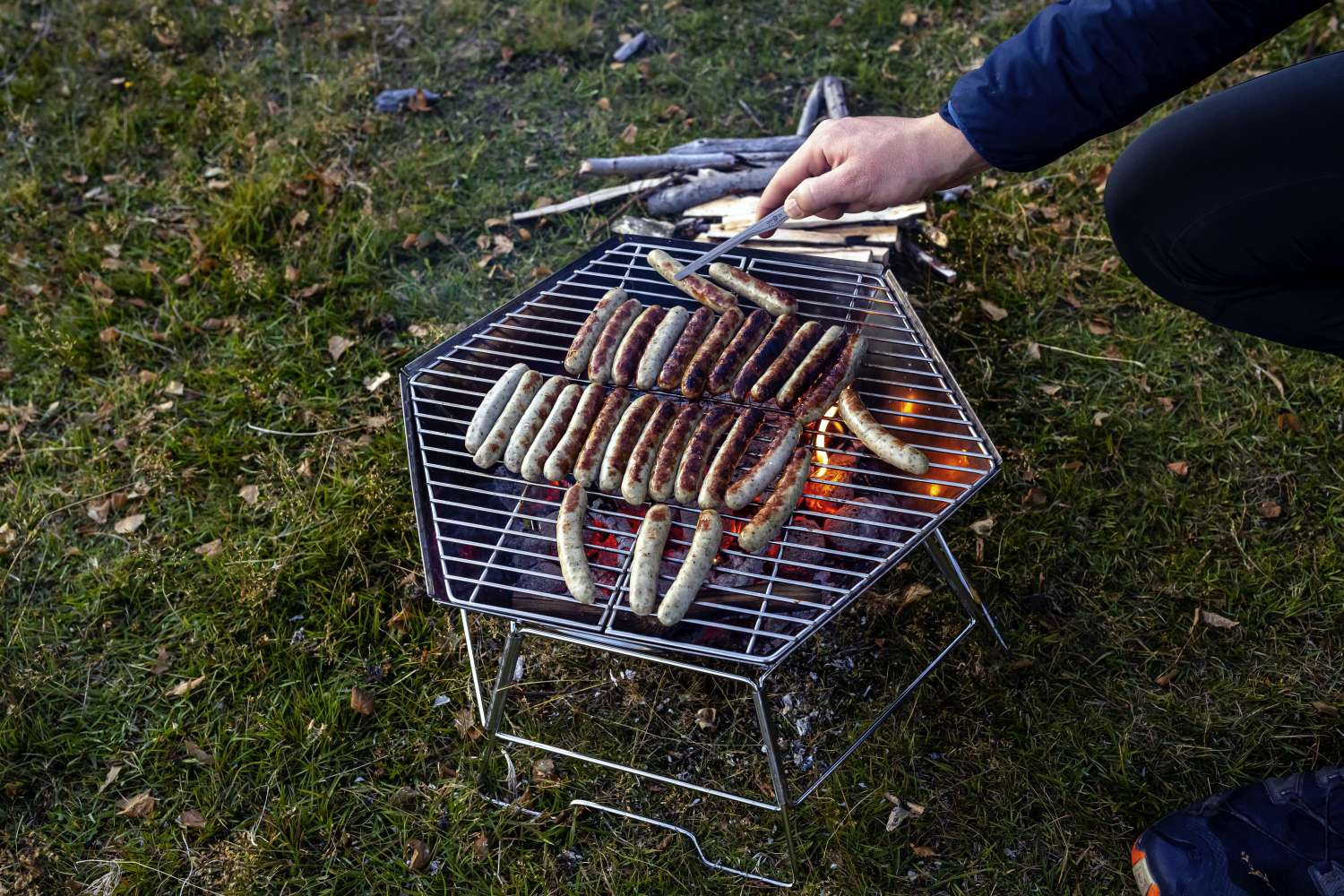 Origin Outdoors Hexagon Grill und Feuerschale 40 x 45 cm