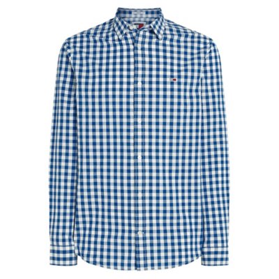 Chemise à manches longues homme Tjm Poplin check TOMMY HILFIGER