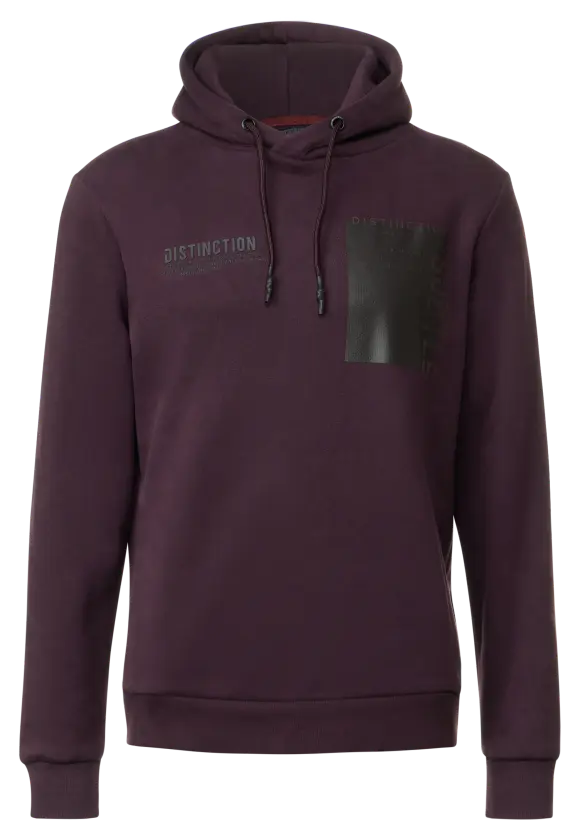 Kapuzen Sweatshirt - ink red