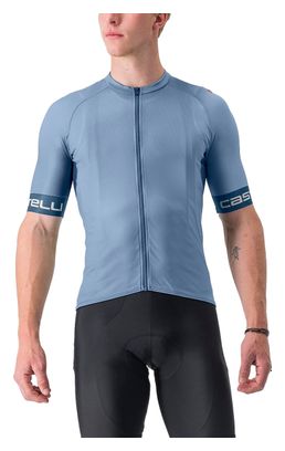 Maillot Manches Courtes Castelli Entrata VI Bleu