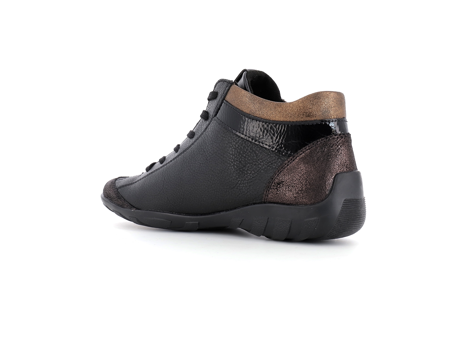 Remonte-R3477 Cuir Noir Marron