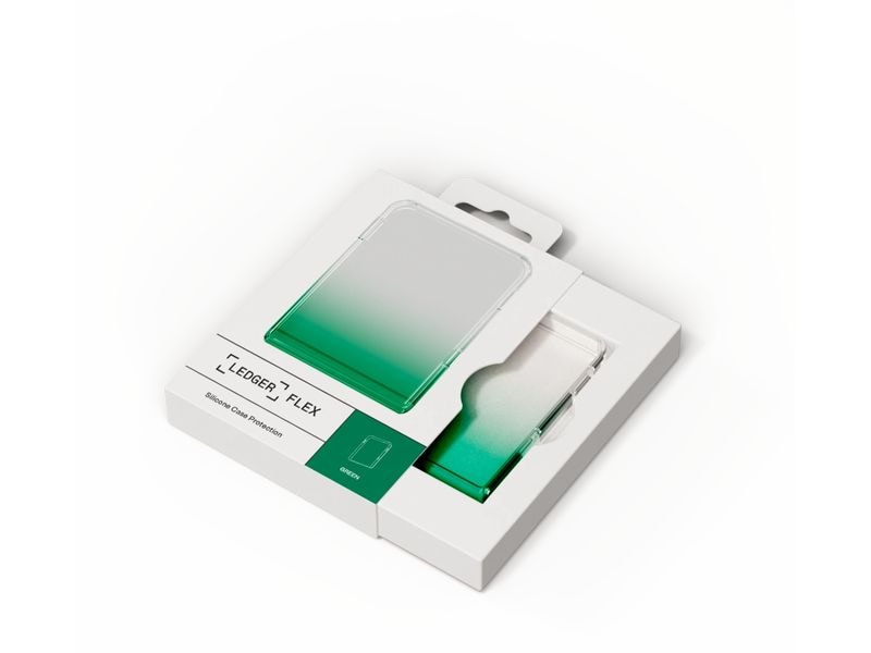 Ledger Flex Protective Case Green Schutz für Krypto-Wallets mit Touchscreen