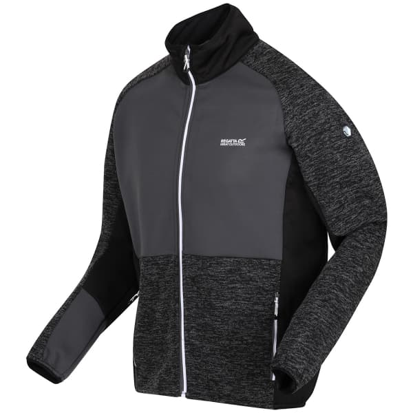 Veste polaire randonnée REGATTA COLADANE IV BLACK DARK GREY