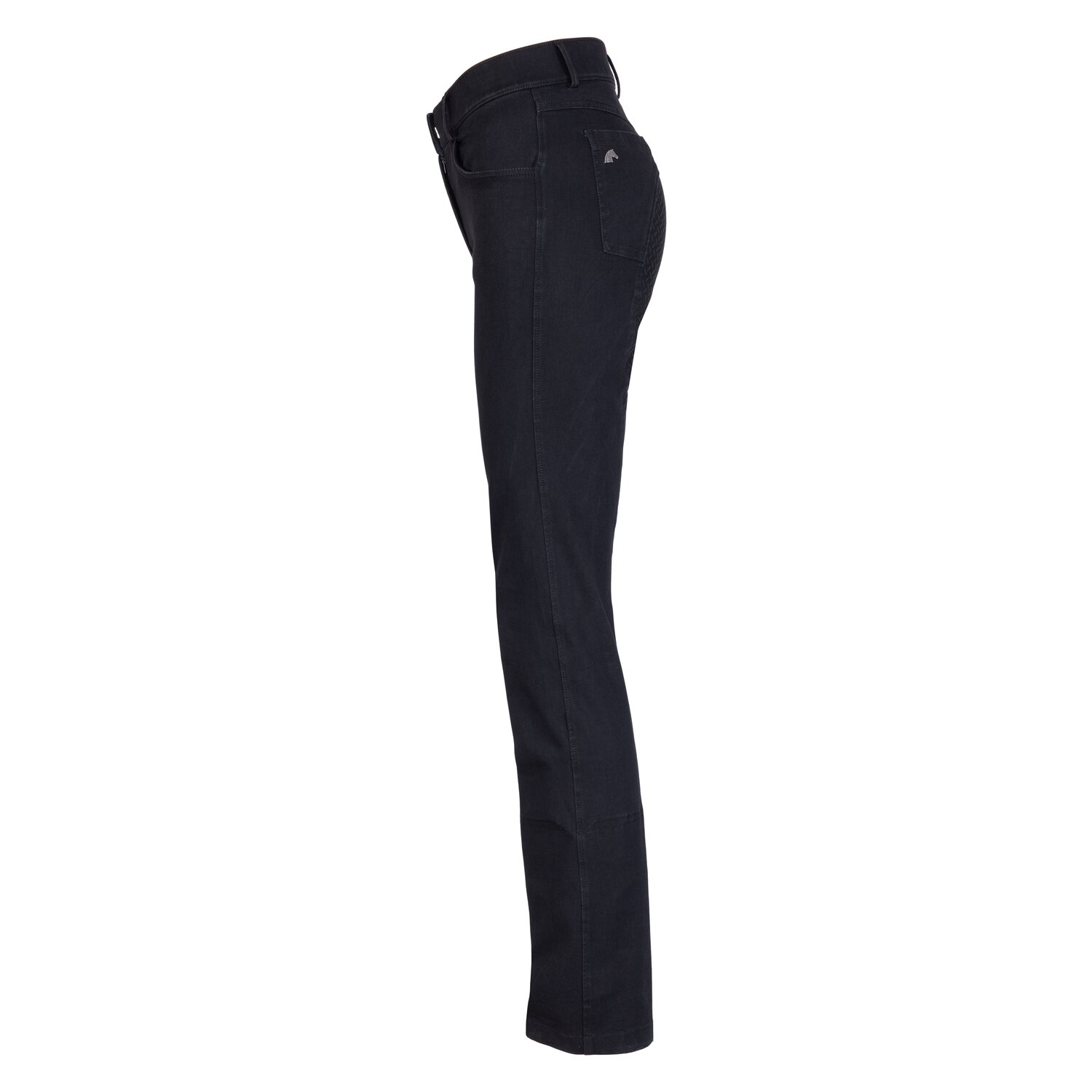 black forest Jeans-Jodhpur-Reithose mit Grip-Vollbesatz  - black denim