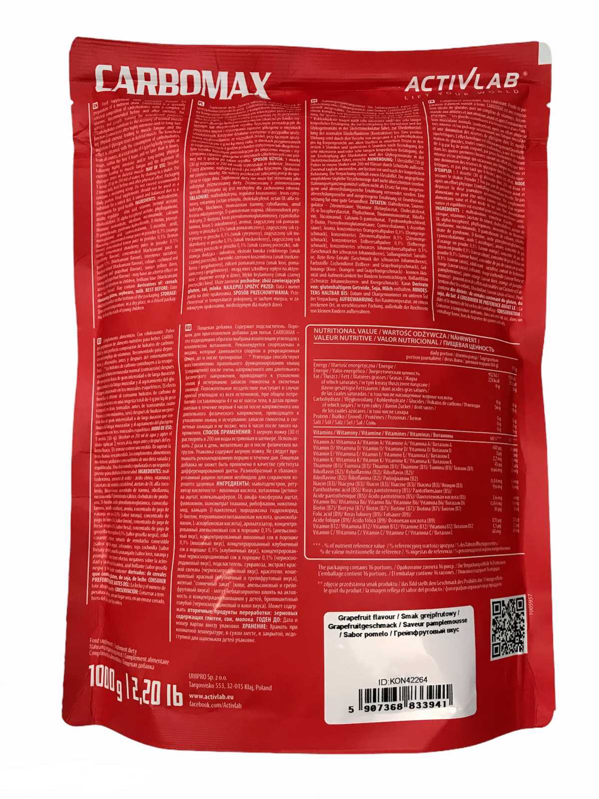 Activlab CarboMax Energy Power 1000g