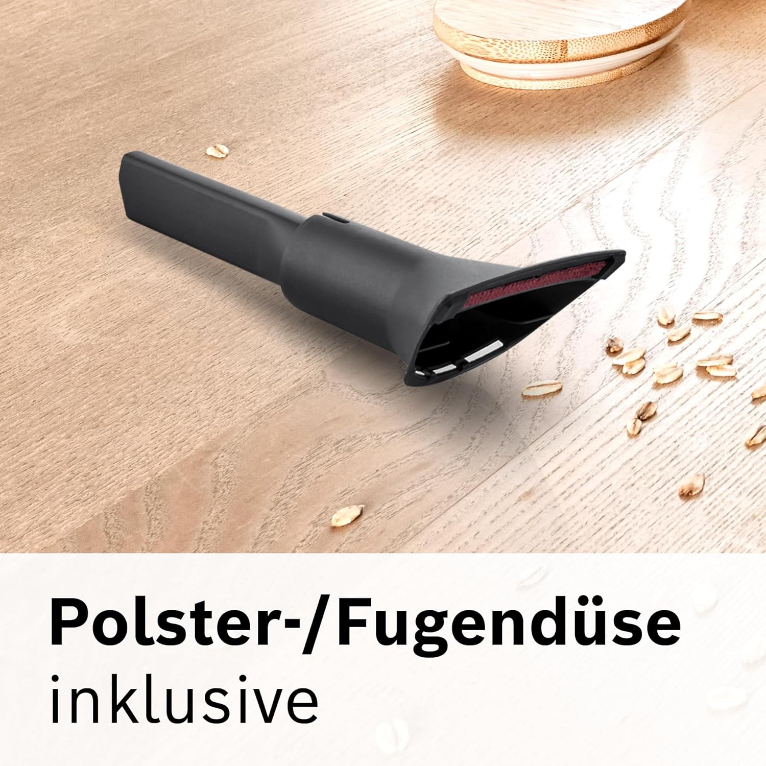 Bosch Staubsauger beutellos Serie 6 BGC41LSIL, Bodenstaubsauger, ideal für Allergiker, Hygiene-Filter, für Parkett, Teppich, Fliesen, leise, langes Kabel, Polster-Düse, weiß