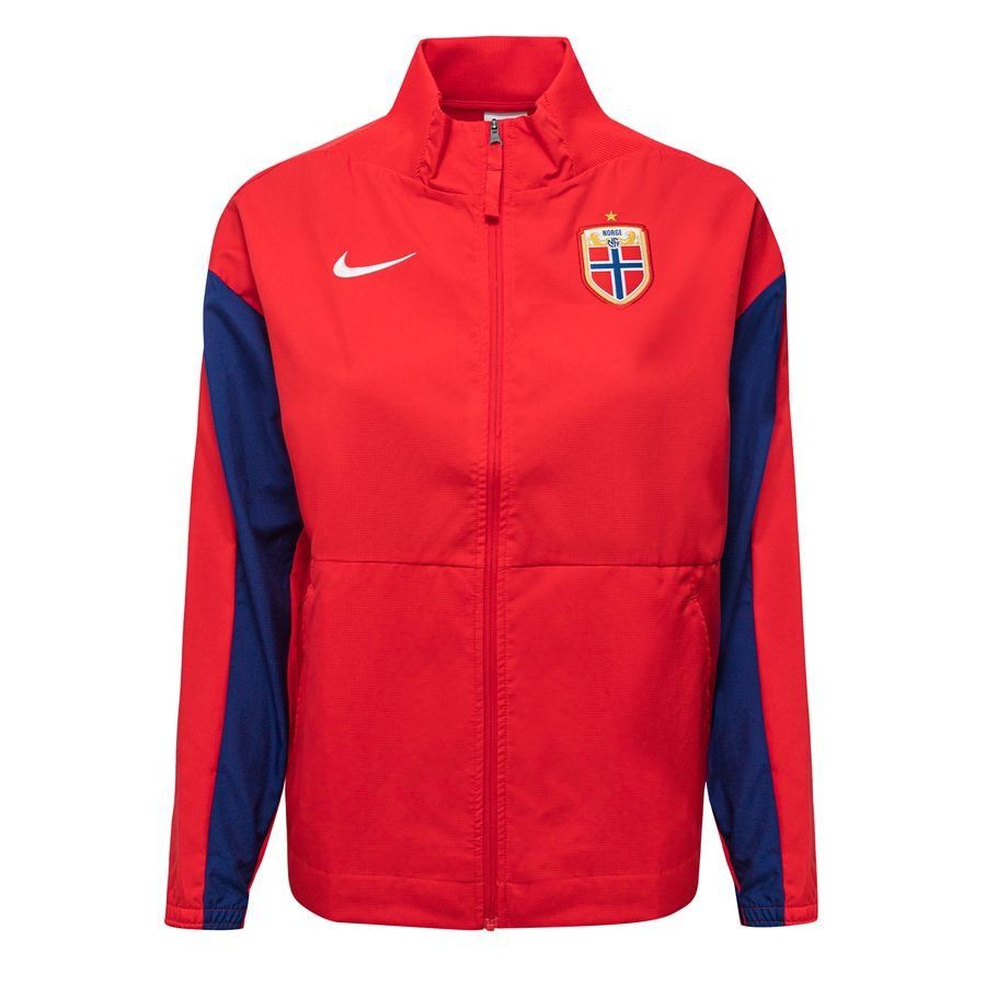 Norvège Veste d'Entraînement Dri-FIT Anthem Coupe du Monde Féminine 2023 - Rouge/Blanc Femme