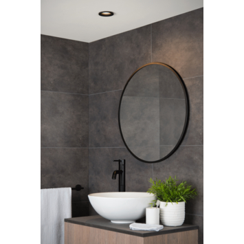 Lucide badkamer inbouwspot Ziva IP44 zwart