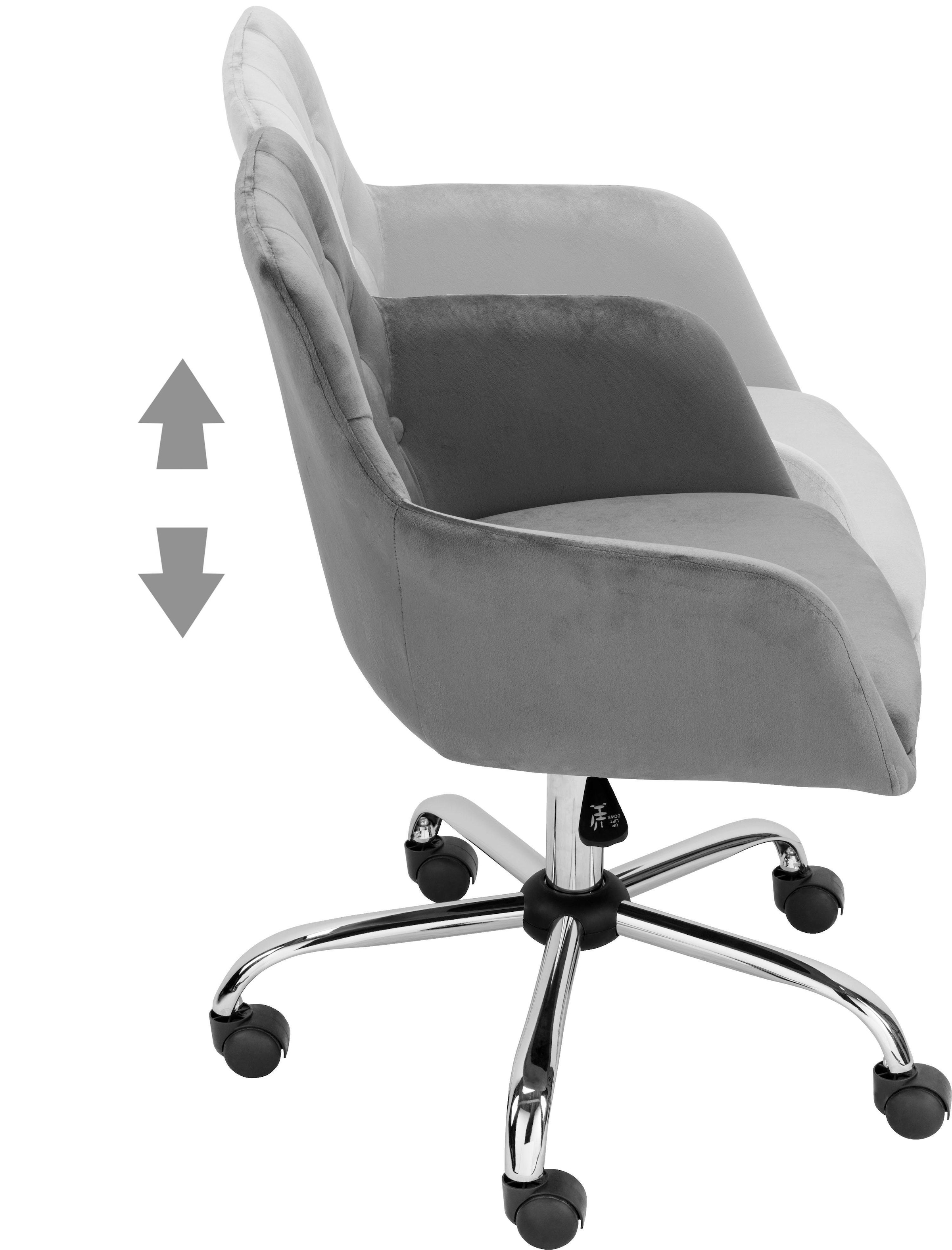 INOSIGN Bürostuhl »Perry1« () eleganter Samtstuhl, gepolstert