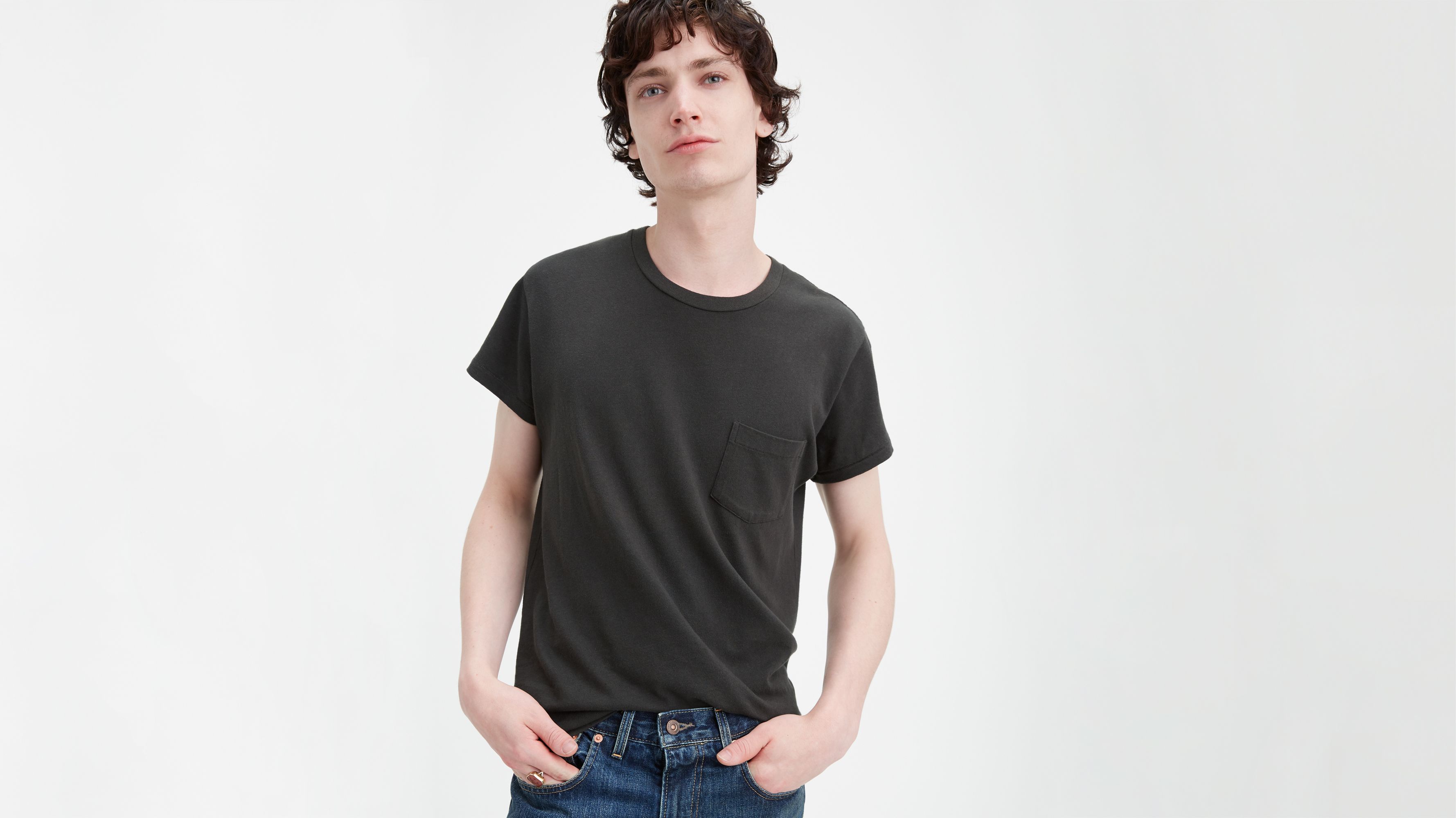 T-shirt sportswear 1950's Levi's® Vintage Clothing - Black - Noir