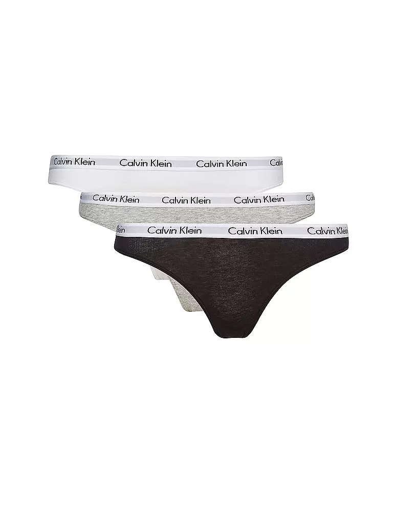 CALVIN KLEIN Slip 3-er Pkg. black bunt