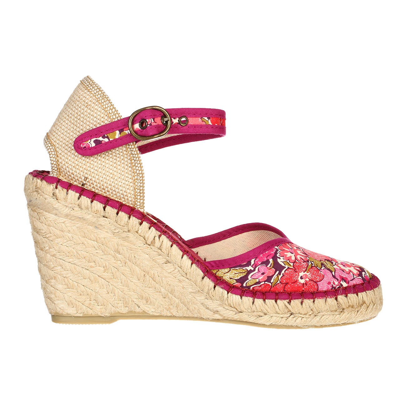 Pare Gabia Espadrilles compensées Katy mauve Talon 9cm