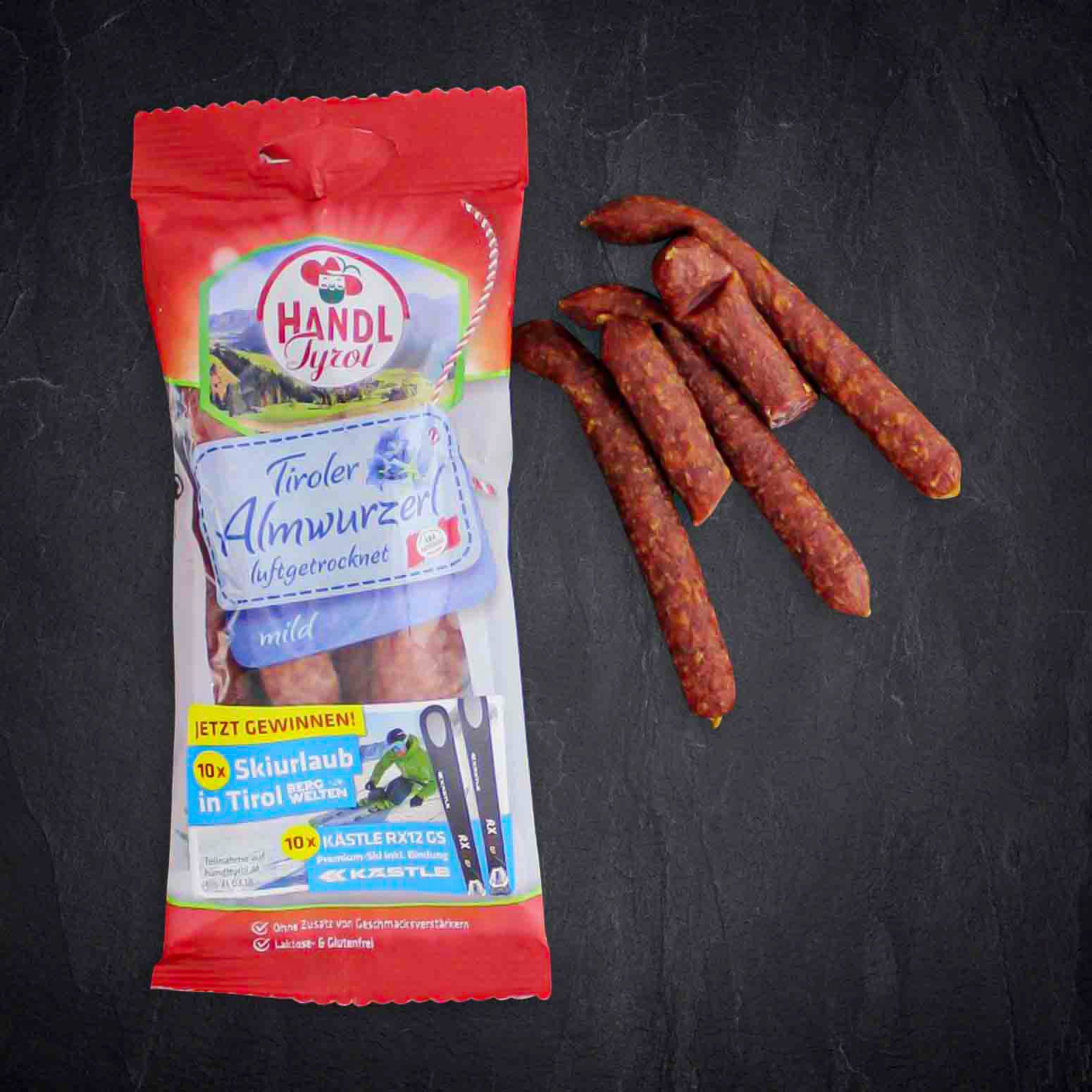 Almwurzerl luftgetrocknete Salami
