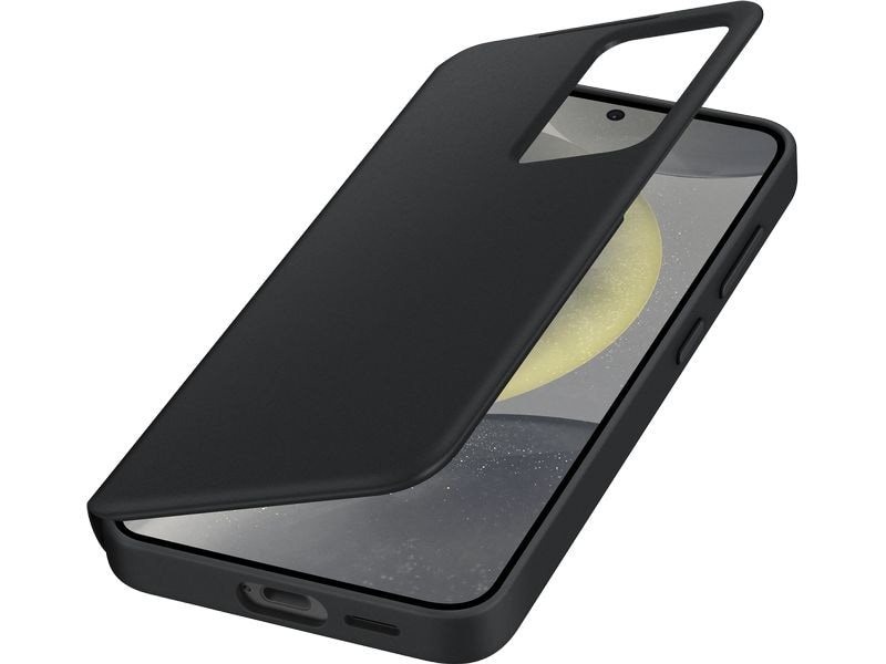 Samsung Book Cover Smart View Galaxy S24 Schwarz Schutzhülle mit Touch-Interface für das Samsung Galaxy S24