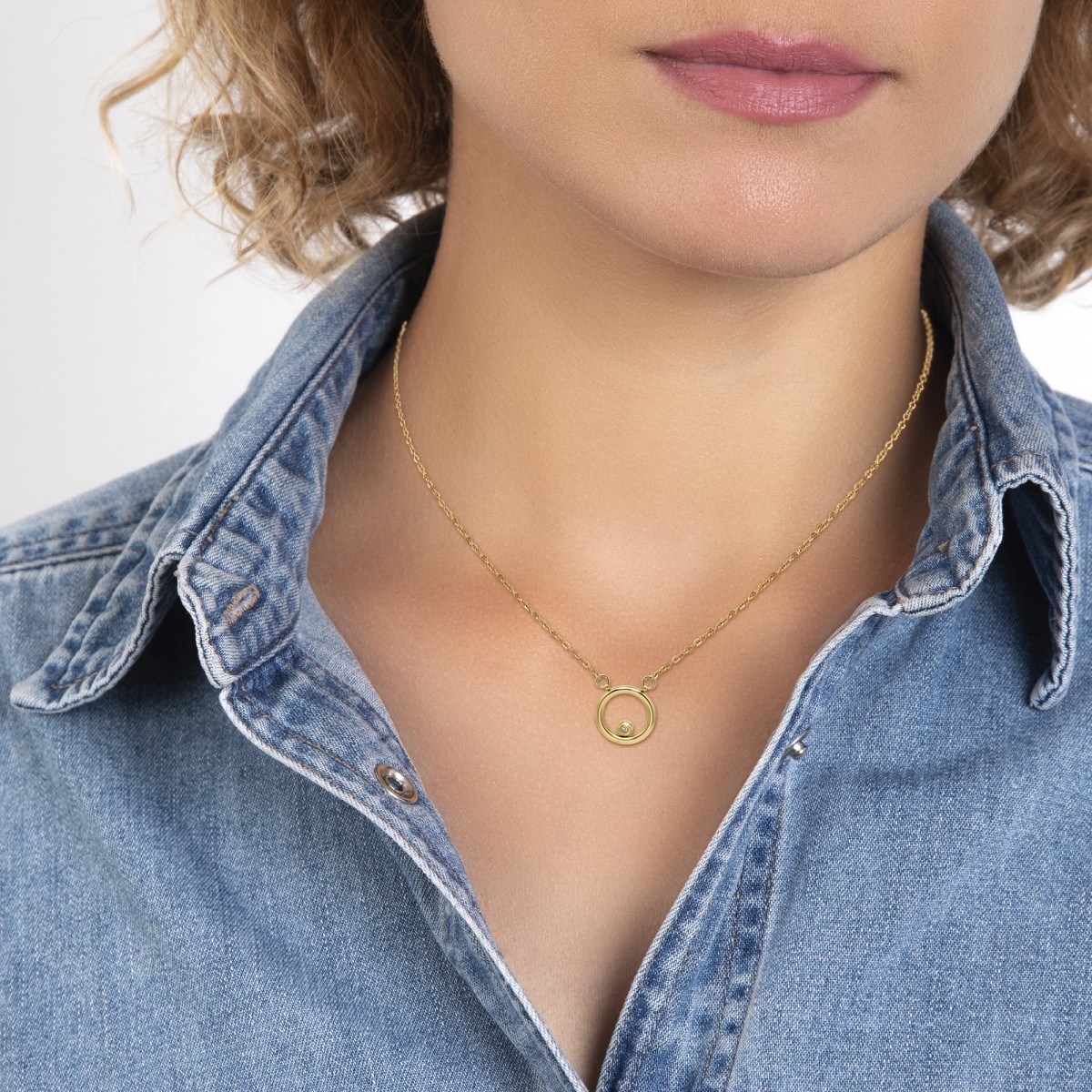 Collier par SC Bohème orné d'un véritable diamant blanc