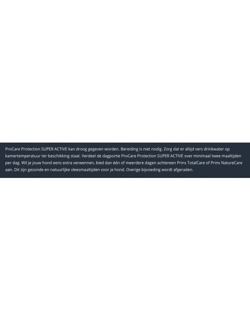 Prins Procare Protection Superactive - Hondenvoer