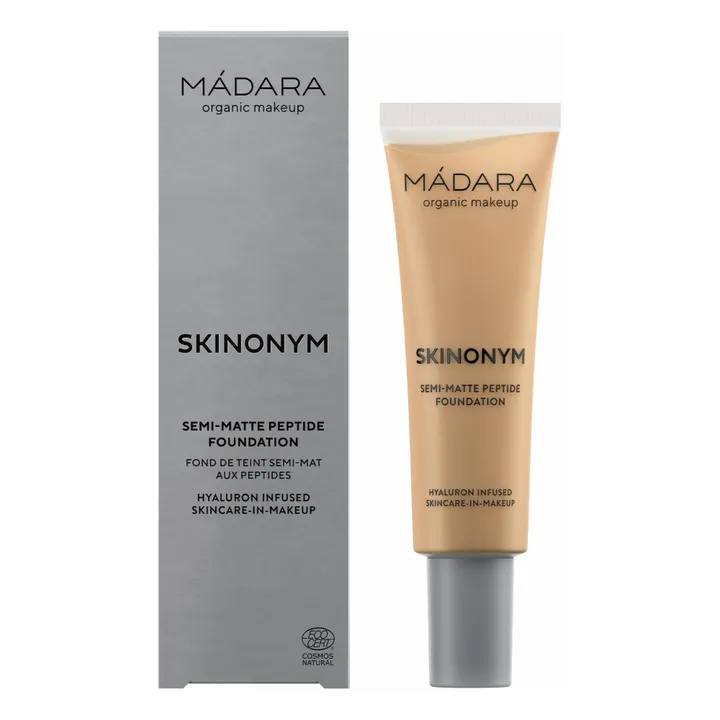 MÁDARA Fond de teint semi-mat aux peptides Skinonym - 30 ml | Golden sand