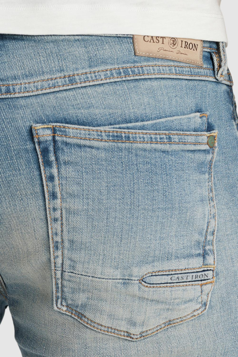Cast Iron blauwe heren korte broek