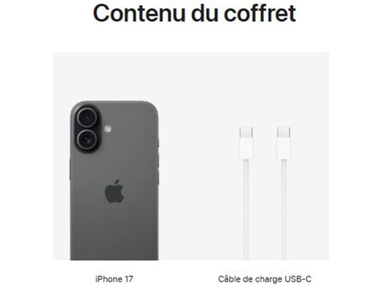 APPLE - iPhone iPhone 17 256Go Noir