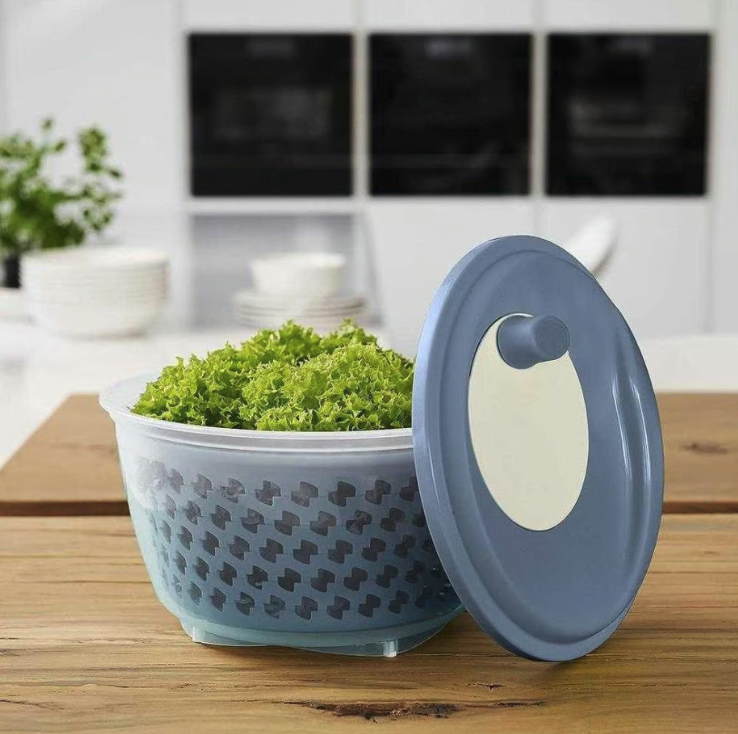 Salatschleuder Obst / Gemüse Waschkorb (1722406161) - Blau / Weiss