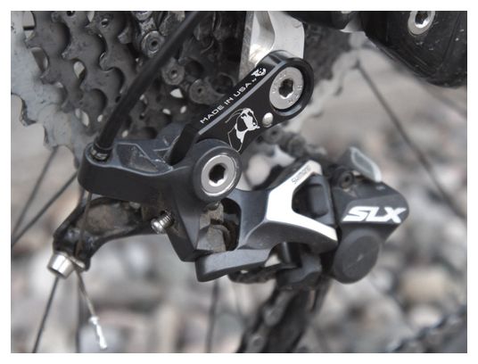 Extension de Patte de Dérailleur Wolf Tooth GoatLink pour Dérailleur Shimano Shadow RD  10 Vitesses