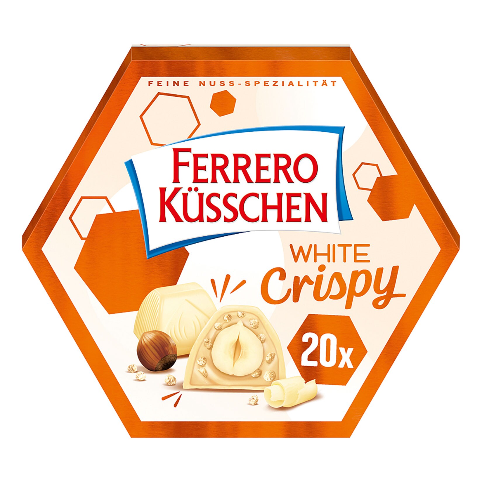 Ferrero Küsschen White Crispy 172 g, 8er Pack