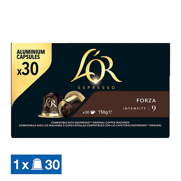 Café L'Or EspressO Forza, boîte de 30 capsules