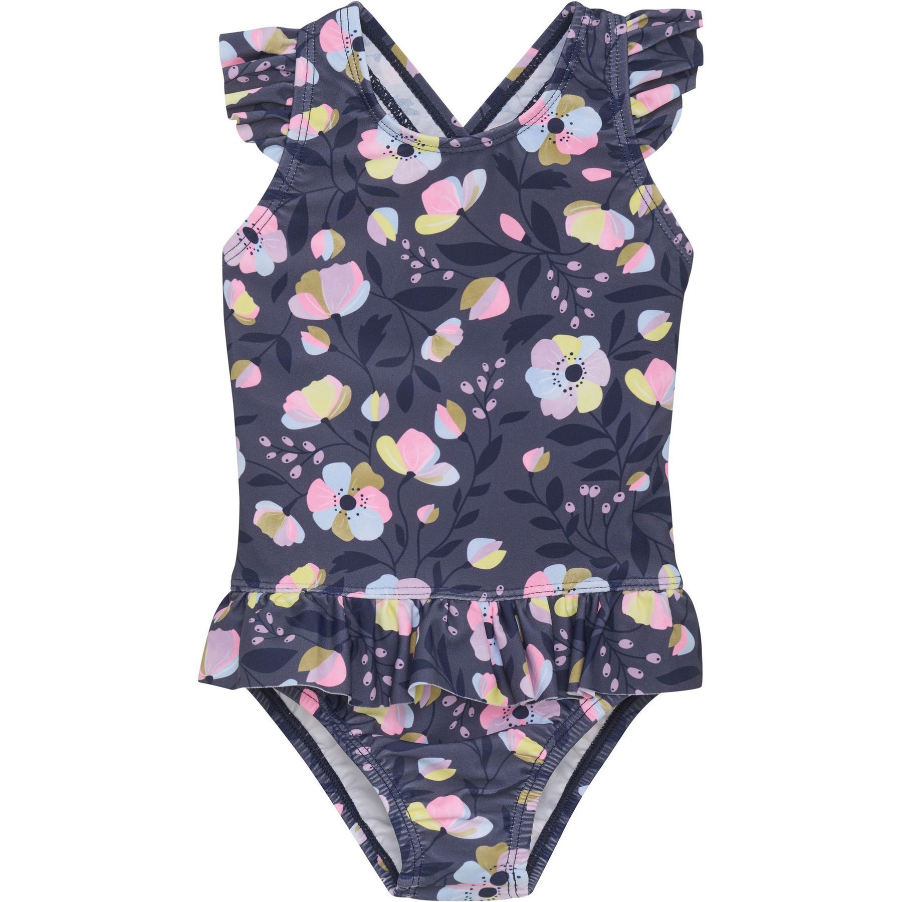 Color KidsBaby Suit W. Frills Diaper