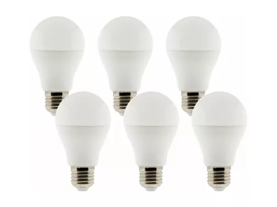 Pack de 6 ampoules LED 6,6W E27 Standard - Zenitech