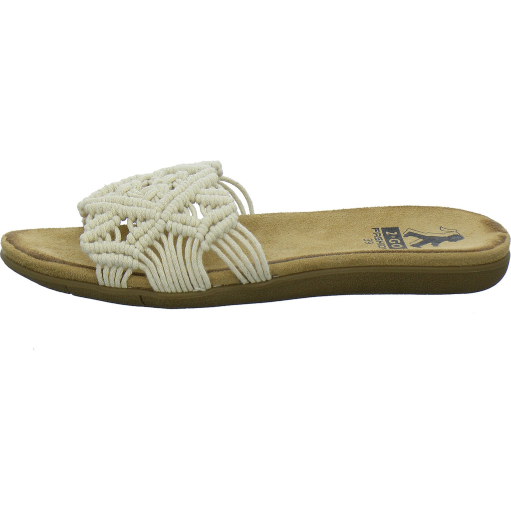 Cosmos Pantoletten Damen Beige