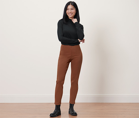 Stretchhose, cognac