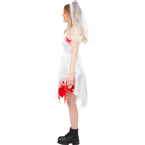 Halloween zombiebrud kostume str. 128