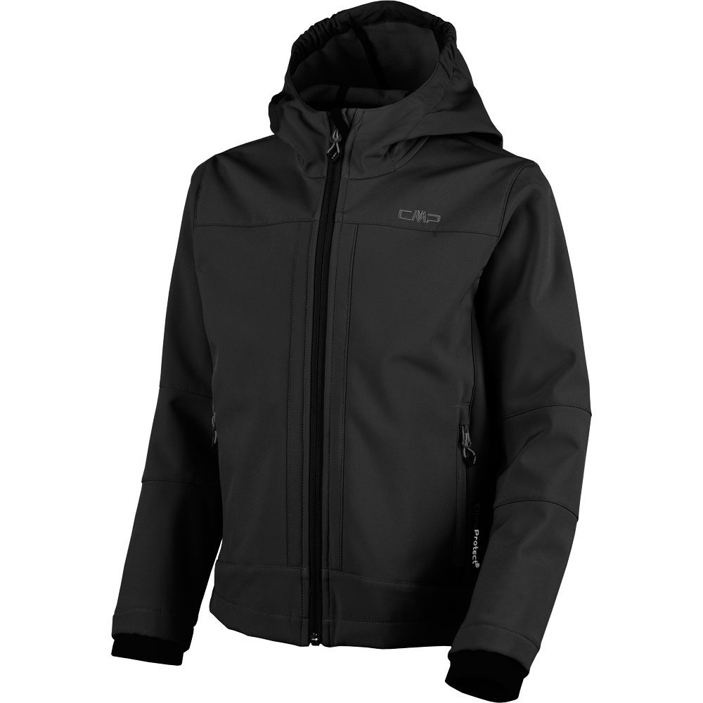 CMP Fix Hood Softshelljacke Jungen nero