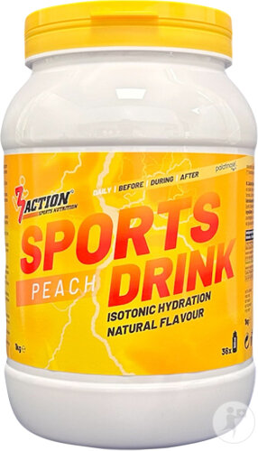 3Action Sports Drink Complément Alimentaire Goût Pêche 1kg