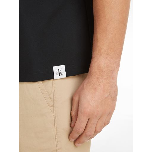 Calvin Klein Jeans Kortærmet Skjorte, Black, XL