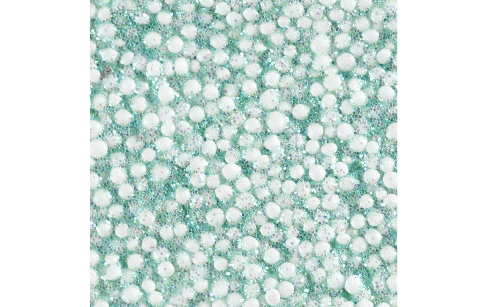 Modelliermasse Foam Clay 35 g Glitzer HellgrünSelbsthärtende Modelliermasse mit winzigen Styroporkügelchen